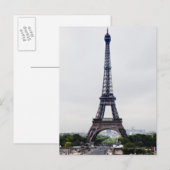Eiffelturm 4 postkarte (Vorne/Hinten)
