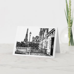 Eiffelturm 5x7 Notizkarte Dankeskarte