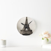 Eiffelturm 8 runde wanduhr (Zuhause)
