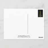 Eiffelturm am Mondlicht Postkarte (Rückseite)