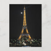 Eiffelturm am Mondlicht Postkarte (Vorderseite)