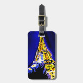 Eiffelturm am NachtGepäckanhänger Gepäckanhänger (Vorderseite vertikal)