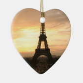 Eiffelturm am Sonnenaufgang vom Trocadero Keramik Ornament (Rechts)