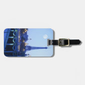 Eiffelturm an der Dämmerung Gepäckanhänger (Vorderseite horizontal)