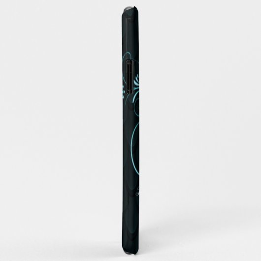 Eiffelturm Aquamarine Wirbel Case-Mate iPhone Hülle (Hinten/Rechts)