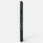 Eiffelturm Aquamarine Wirbel Case-Mate iPhone Hülle (Hinten/Links)