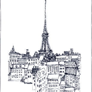 Hand Gezeichnet Vektor Eiffelturm Stock Vektor Art und mehr Bilder von  Abstrakt - iStock