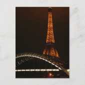 Eiffelturm auf der anderen Seite der Seine Postkarte (Vorderseite)