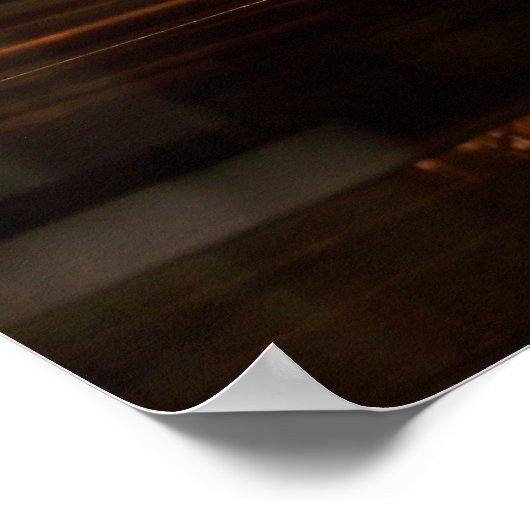 Eiffelturm auf der anderen Straßenseite Poster (Ecke)