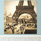 Eiffelturm auf der Messe Universelle 1900 Leinwanddruck (Insitu (Holzboden))