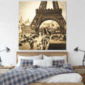 Eiffelturm auf der Messe Universelle 1900 Leinwanddruck (Insitu (Schlafzimmer))