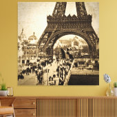 Eiffelturm auf der Messe Universelle 1900 Leinwanddruck (Insitu (Wohnzimmer))