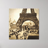 Eiffelturm auf der Messe Universelle 1900 Leinwanddruck (Vorderseite)