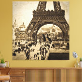 Eiffelturm auf der Messe Universelle 1900 Leinwanddruck (Insitu (Wohnzimmer))
