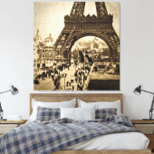 Eiffelturm auf der Messe Universelle 1900 Leinwanddruck (Insitu (Schlafzimmer))