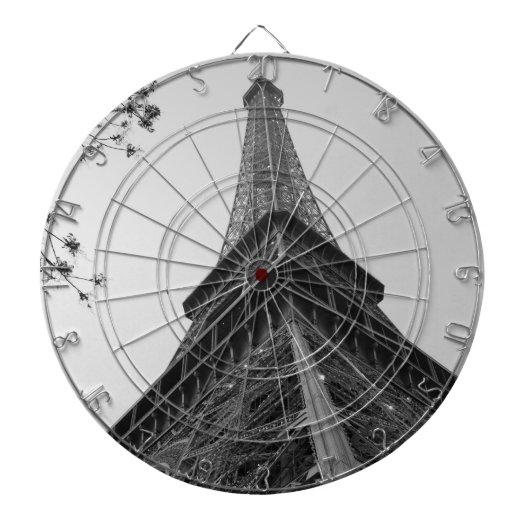 Eiffelturm b/w dartscheibe (vorne)