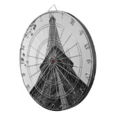 Eiffelturm b/w dartscheibe (Vorderseite rechts)
