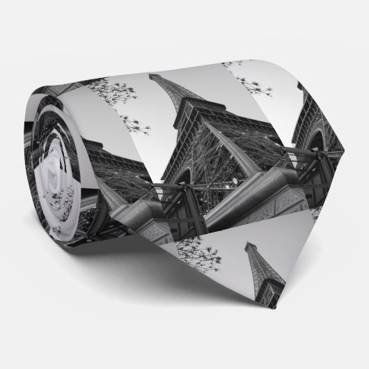Eiffelturm b/w krawatte (Gerollt)