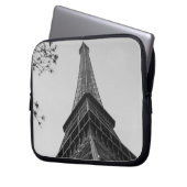 Eiffelturm b/w laptopschutzhülle (Vorderseite Links)
