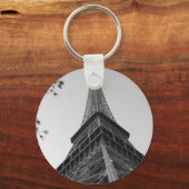 Eiffelturm b/w schlüsselanhänger (Vorderseite)
