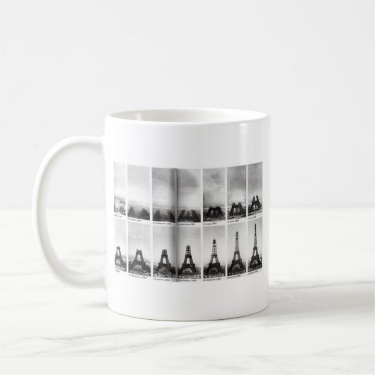 Eiffelturm-Bau Kaffeetasse (Links)