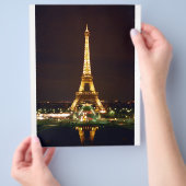 Eiffelturm bei Nacht - Farbe Flyer (Hand)
