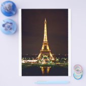 Eiffelturm bei Nacht - Farbe Flyer (Einzeln)