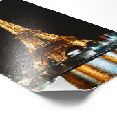 Eiffelturm bei Nacht Fotodruck (Ecke)