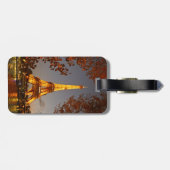 Eiffelturm bei Nacht - Gepäckmarke Gepäckanhänger (Rückseite horizontal)