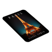 Eiffelturm bei Nacht, Paris, Black Magnet (Rechte Seite)