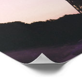 Eiffelturm bei Sonnenuntergang Poster (Ecke)