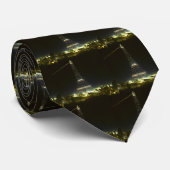 Eiffelturm belichtet bei Paris-Ausstellung 1900 Krawatte (Gerollt)