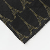 Eiffelturm Blanket Fleecedecke (Ecke)