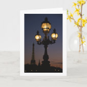 Eiffelturm: Blankokarte Karte (Gelbe Blume)