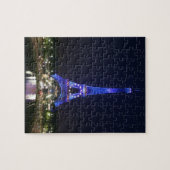 Eiffelturm (blaue Lichter) Puzzle (Horizontal)