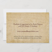 Eiffelturm Blaues Pariser Brautparty Einladung (Rückseite)