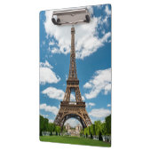 Eiffelturm Blick vom Champ de Mars Public Park Klemmbrett (Links)