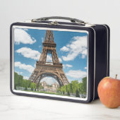 Eiffelturm Blick vom Champ de Mars Public Park Metall Brotdose (Beispiel)