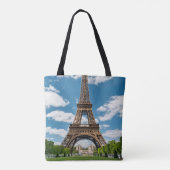 Eiffelturm Blick vom Champ de Mars Public Park Tasche (Rückseite)