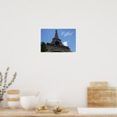 Eiffelturm, Blue Sky, Paris, Frankreich Poster (Küche)