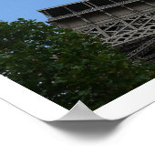 Eiffelturm, Blue Sky, Paris, Frankreich Poster (Ecke)