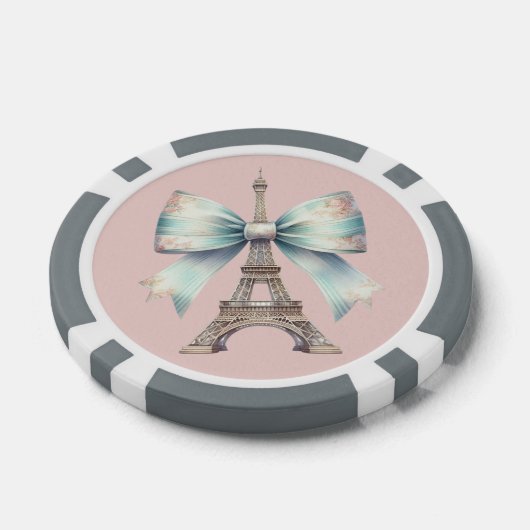Eiffelturm & Bow Poker Chip (Einzeln)