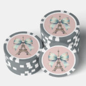 Eiffelturm & Bow Poker Chip (Stapel)