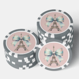 Eiffelturm & Bow Poker Chip