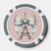 Eiffelturm & Bow Poker Chip (Rückseite)