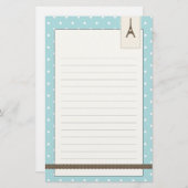 Eiffelturm-Briefpapier Briefpapier (Vorne/Hinten)