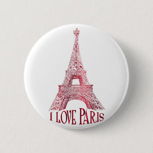 Eiffelturm Button