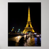Eiffelturm by Night over in Paris, Frankreich Post Poster (Vorne)