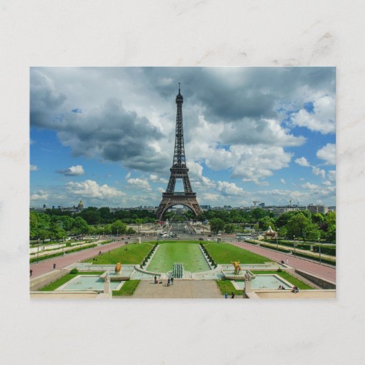 Eiffelturm, Champs de Mars, Paris, Frankreich Postkarte (Vorderseite)