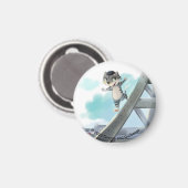 Eiffelturm Circle Magnet (verschiedene Größen) (Vorderseite/Rückseite)